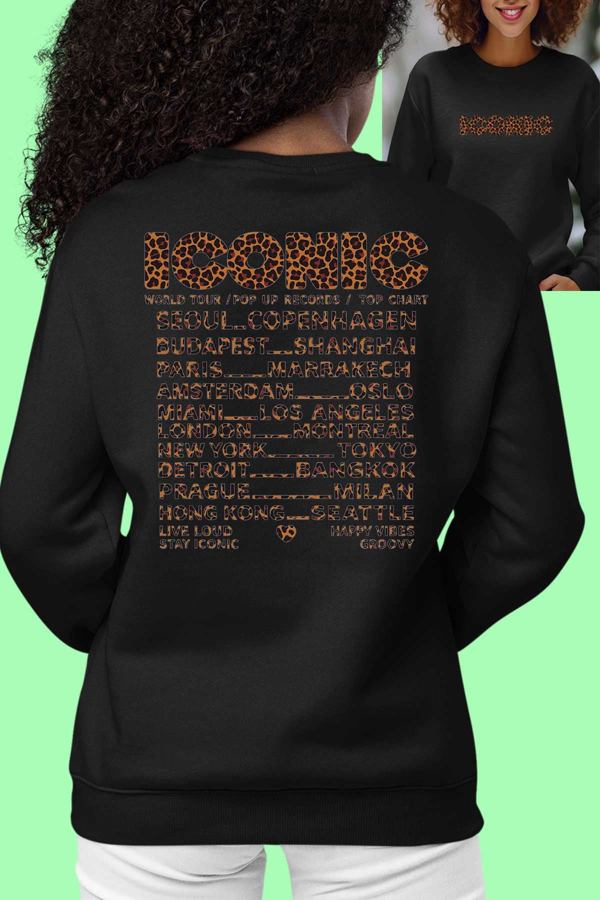 Sweat Col Rond Femme | iconic leo