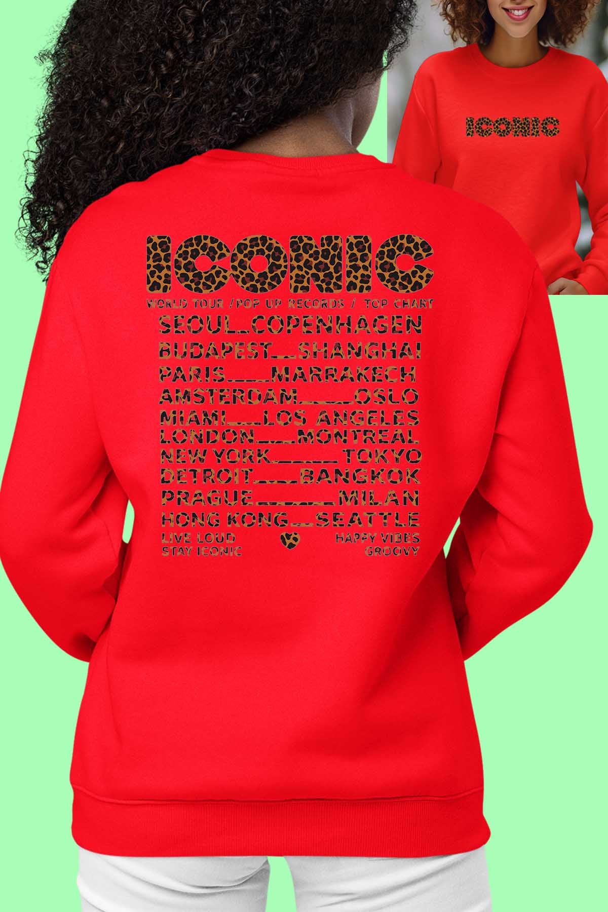 Sweat Col Rond Femme | iconic leo