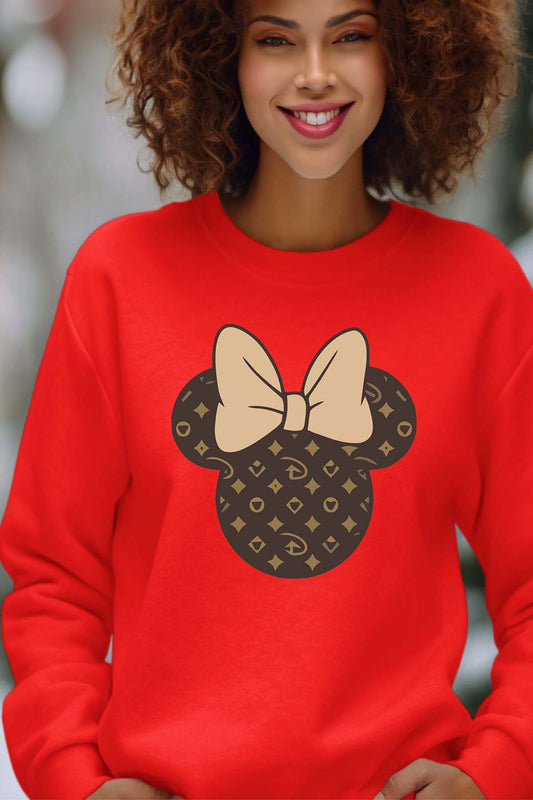 COULEUR:Rouge|Sweat Col Rond Femme | inspi mike Rouge
