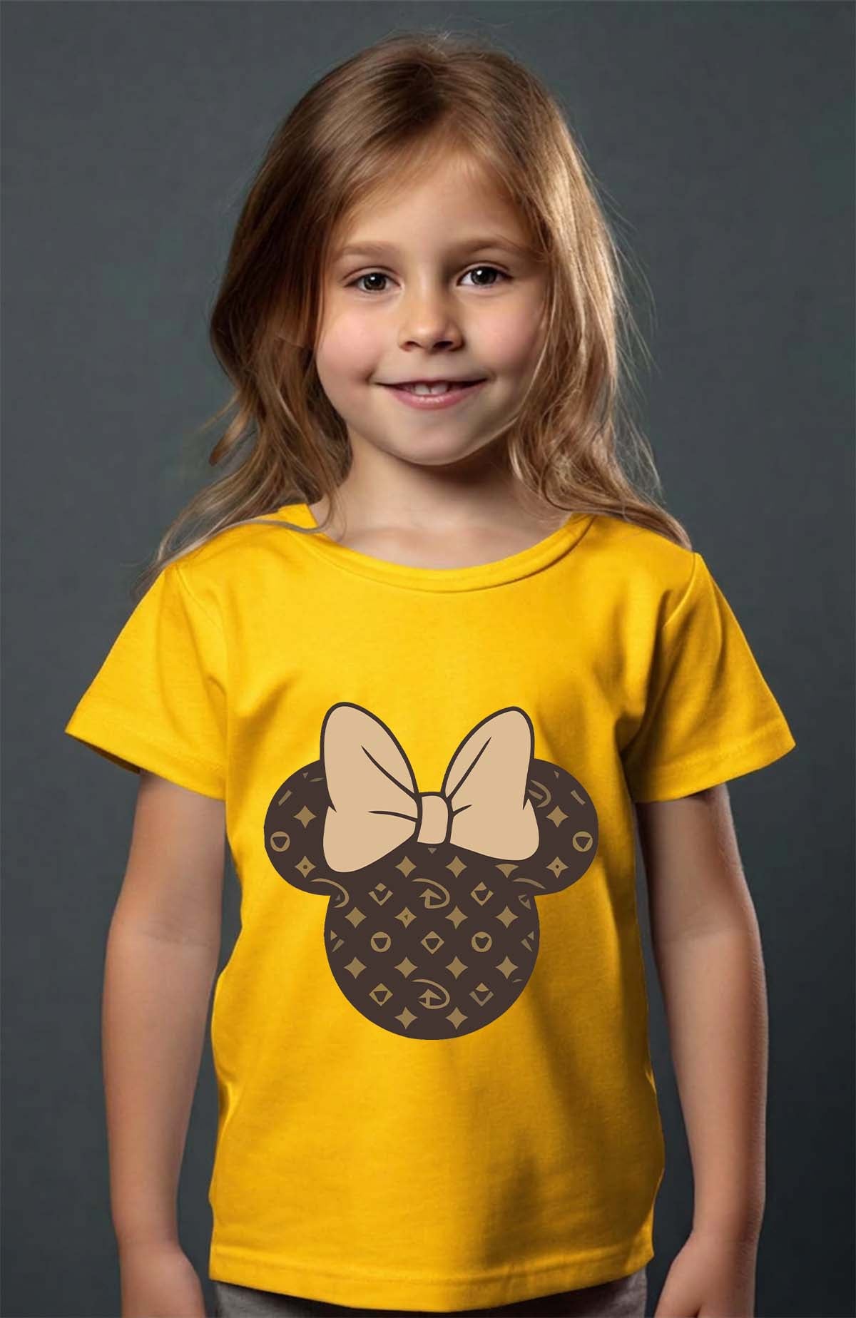 COULEUR:Jaune|T-shirt Fille | inspi mike Jaune
