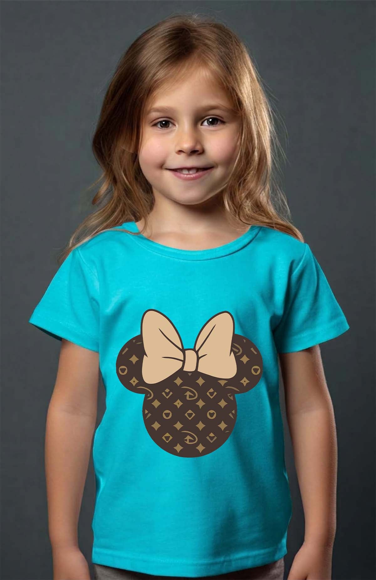 COULEUR:Turquoise|T-shirt Fille | inspi mike Turquoise
