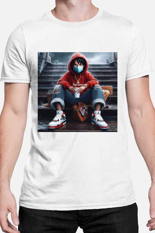 COULEUR:Blanc|T-shirt Homme | luffy escal 2023 Blanc