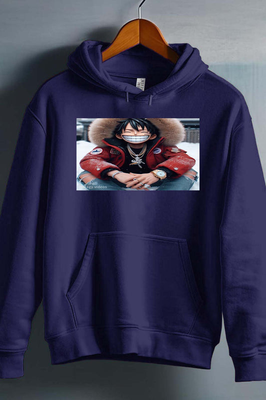 COULEUR:Marine|Sweat Capuche Homme | luffy golri Marine