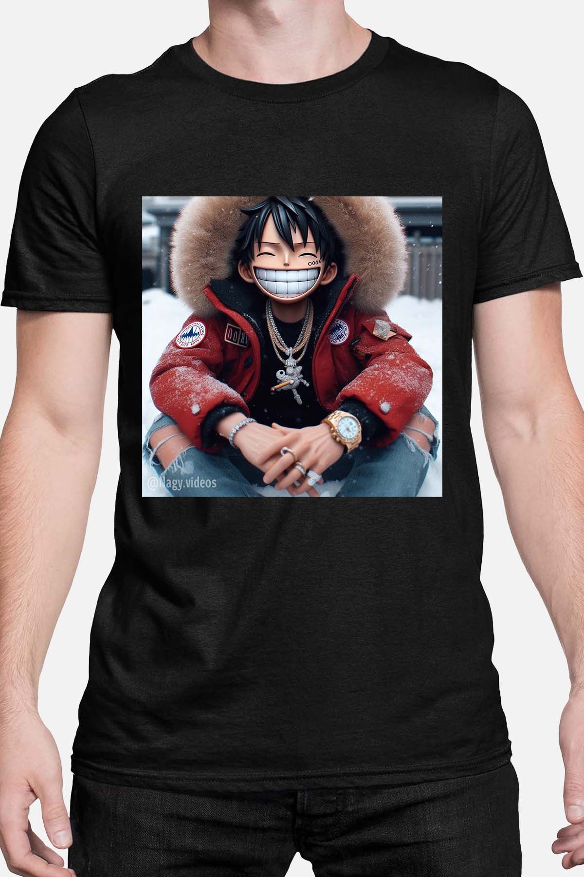 COULEUR:Noir|T-shirt Homme | luffy golri Noir