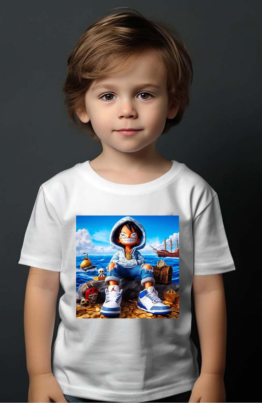COULEUR:Blanc|T-shirt Garçon | luffy urban 2023 Blanc