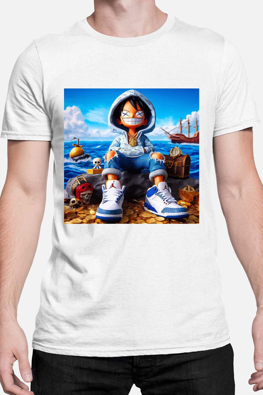COULEUR:Blanc|T-shirt Homme | luffy urban 2023 Blanc