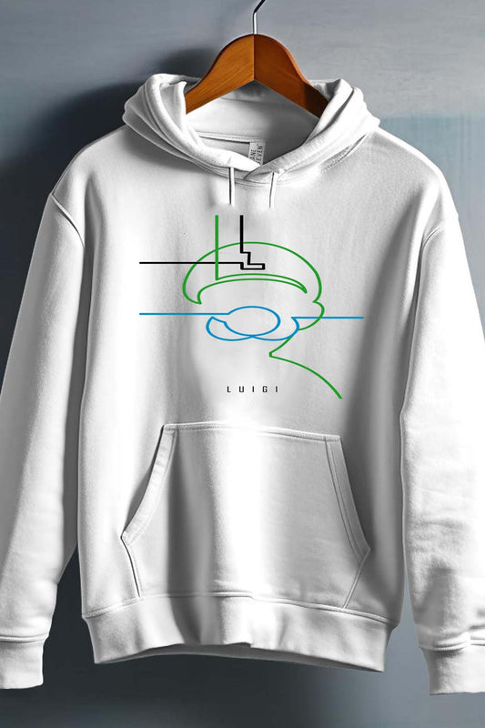 COULEUR:Blanc|Sweat Capuche Homme | luigi light Blanc