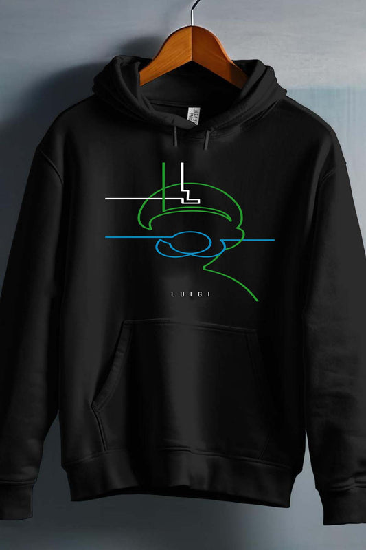 COULEUR:Noir|Sweat Capuche Homme | luigi light Noir