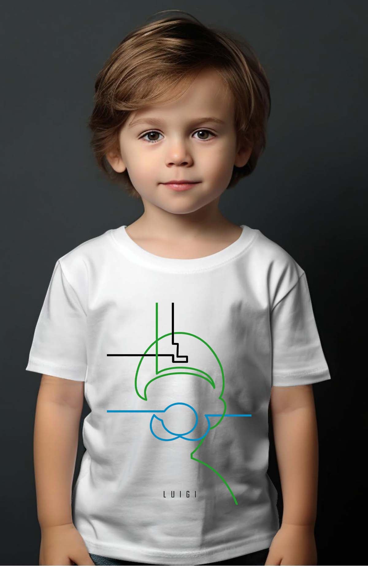 COULEUR:Blanc|T-shirt Garçon | luigi light Blanc
