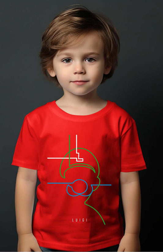 COULEUR:Rouge|T-shirt Garçon | luigi light Rouge