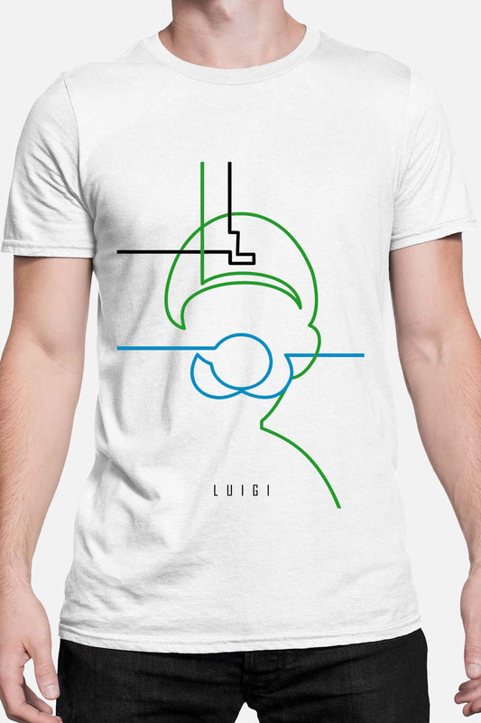 COULEUR:Blanc|T-shirt Homme | luigi light Blanc