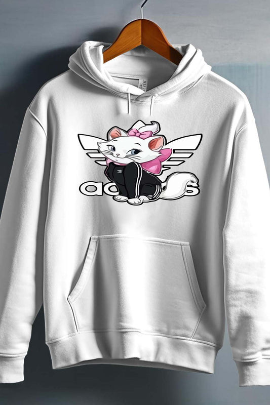 COULEUR:Blanc|Sweat Capuche Fille | marie  adidas Blanc