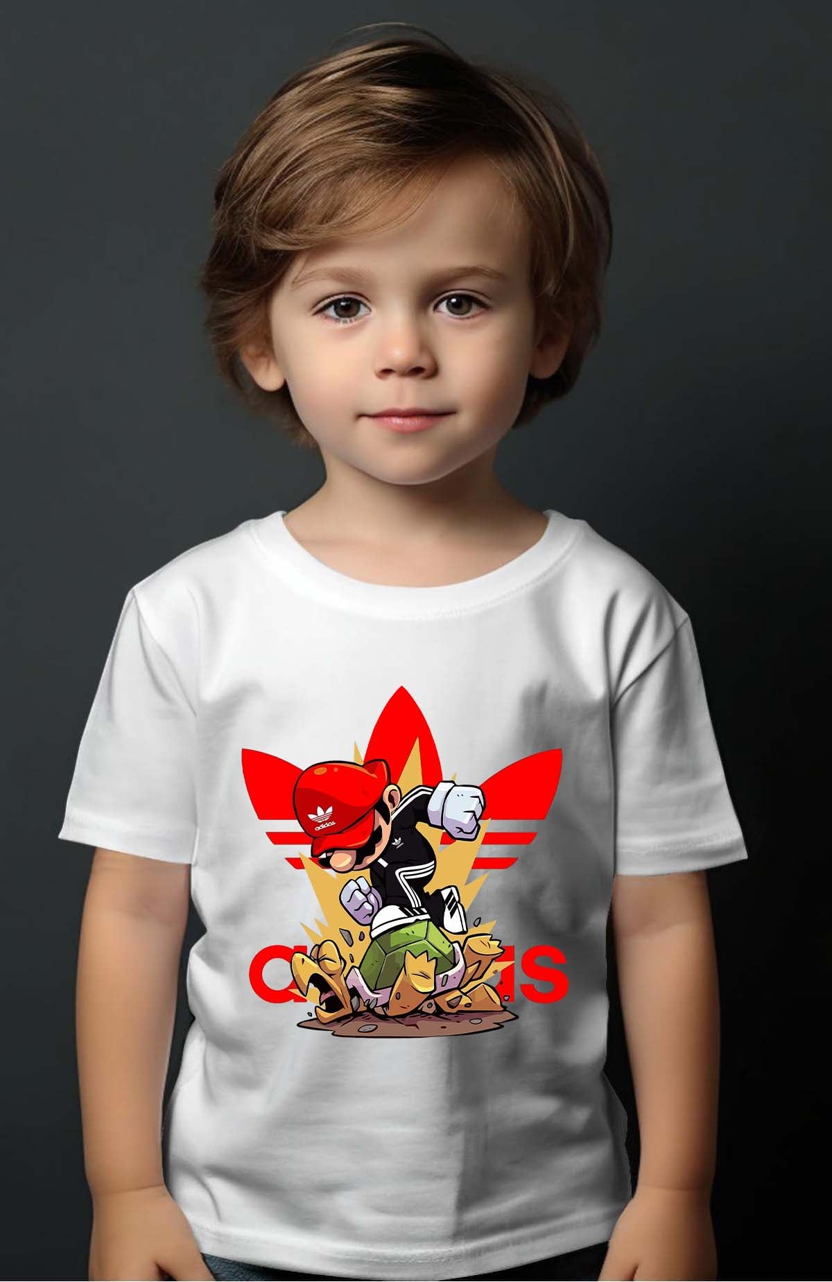 COULEUR:Blanc|T-shirt Garçon | mario adid Blanc