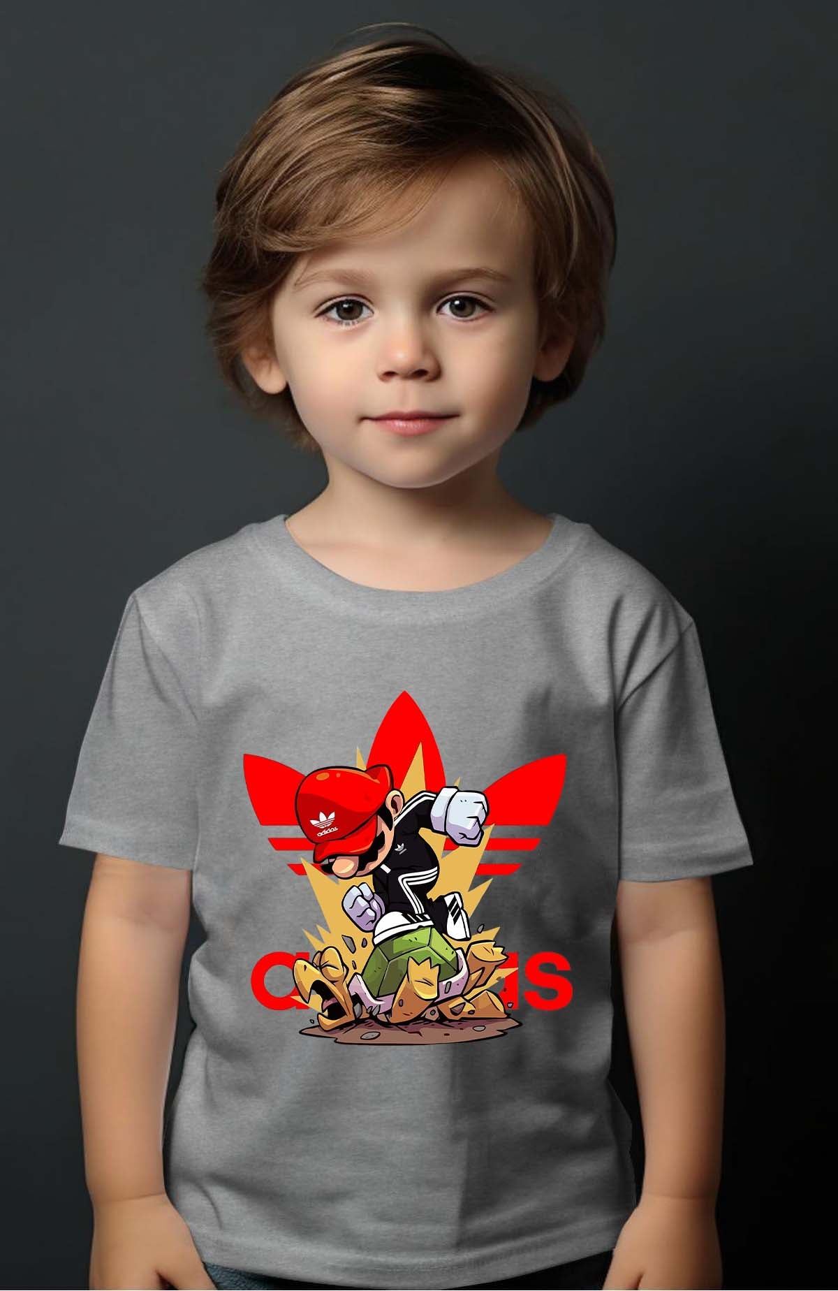 COULEUR:Gris|T-shirt Garçon | mario adid Gris