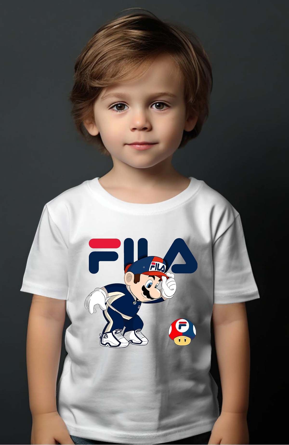 COULEUR:Blanc|T-shirt Garçon | mario fila Blanc
