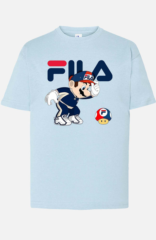 COULEUR:Bleu Ciel|T-shirt Garçon | mario fila Bleu Ciel