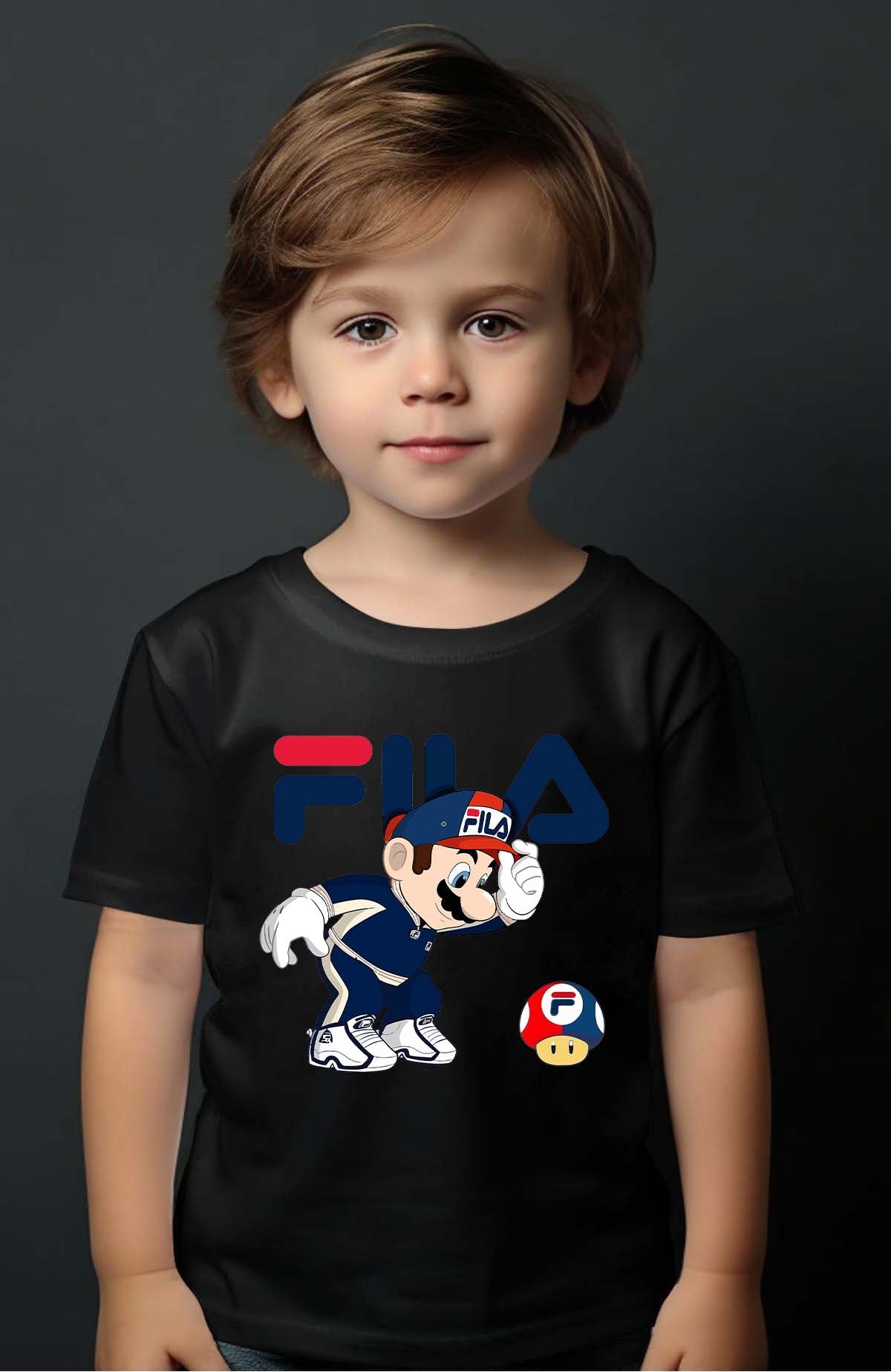 COULEUR:Noir|T-shirt Garçon | mario fila Noir