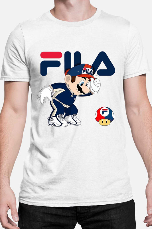 COULEUR:Blanc|T-shirt Homme | mario fila Blanc
