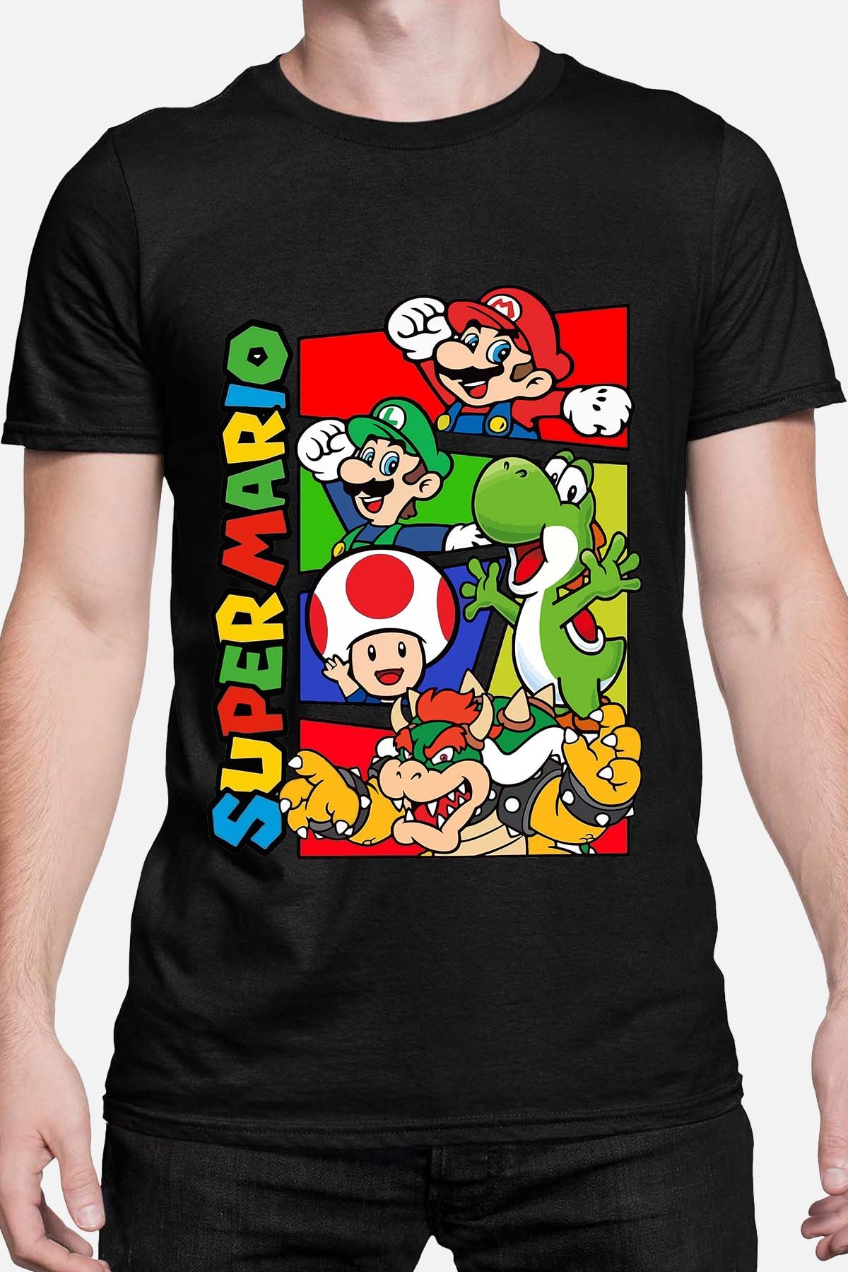 COULEUR:Noir|T-shirt Homme | mario friends Noir