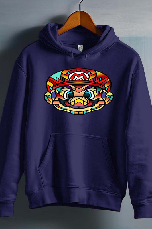 COULEUR:Marine|Sweat Capuche Homme | mario mozaic Marine