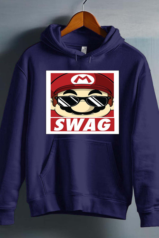 COULEUR:Marine|Sweat Capuche Garçon | mario swag Marine