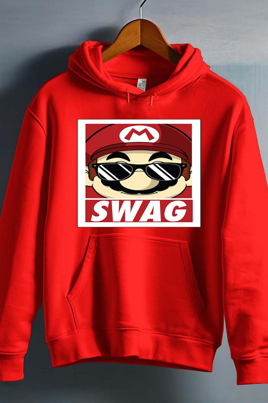 COULEUR:Rouge|Sweat Capuche Homme | mario swag Rouge