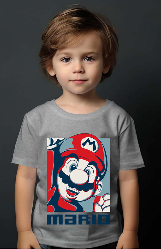 COULEUR:Gris|T-shirt Garçon | mario vintage Gris