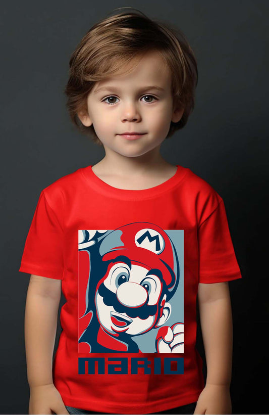 COULEUR:Rouge|T-shirt Garçon | mario vintage Rouge