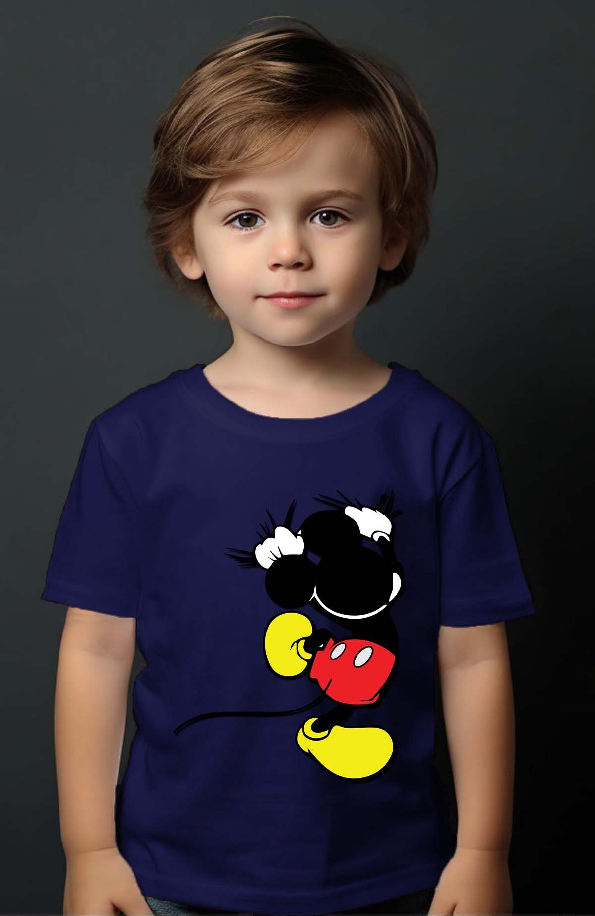 COULEUR:Marine|T-shirt Garçon | mickey dos Marine