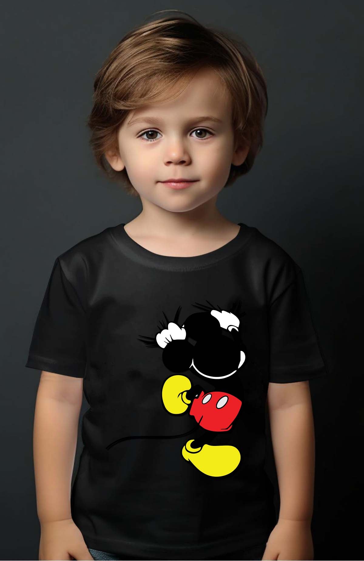 COULEUR:Noir|T-shirt Garçon | mickey dos Noir