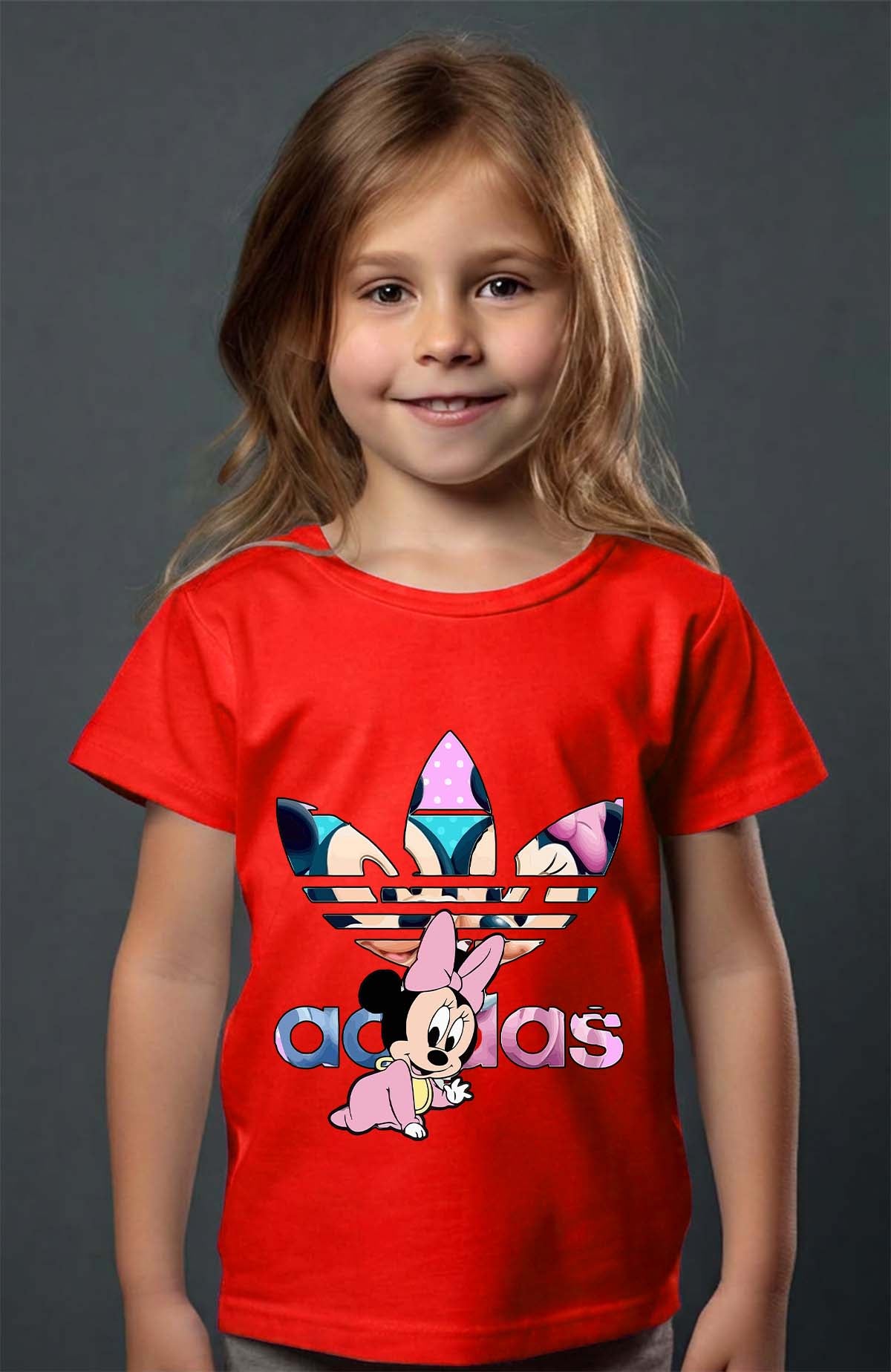 COULEUR:Rouge|T-shirt Fille | minnie bébé Rouge