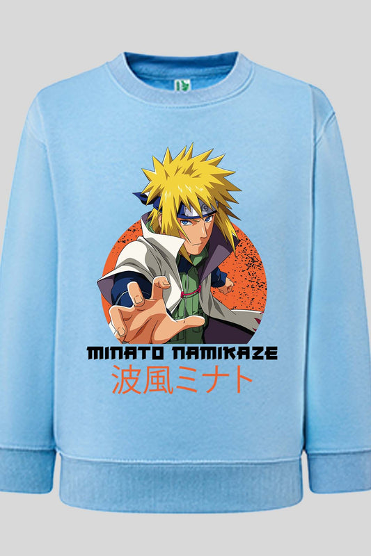COULEUR:Bleu Ciel|Sweat Col Rond Homme | model naruto Bleu Ciel