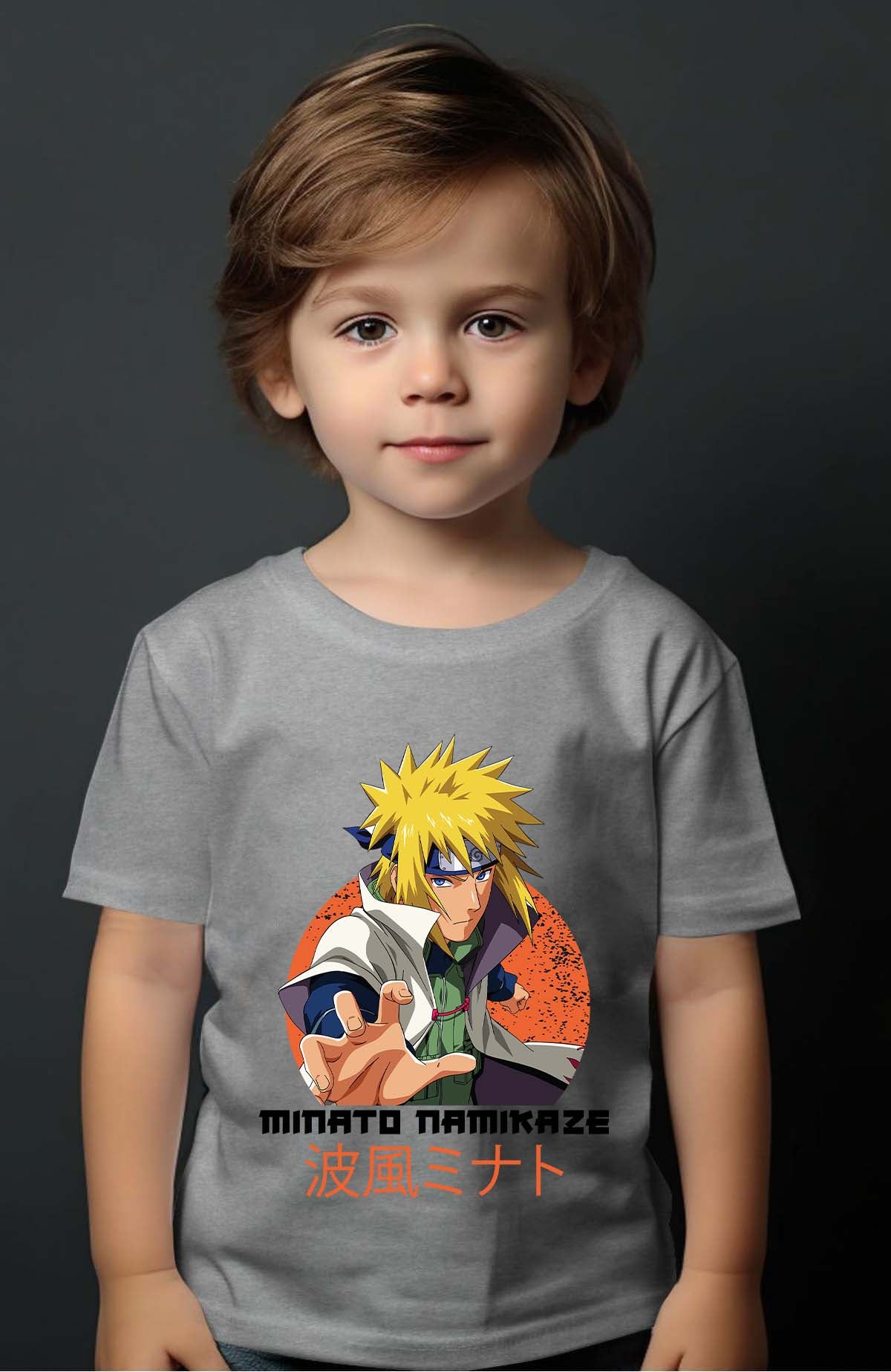 COULEUR:Gris|T-shirt Garçon | model naruto Gris