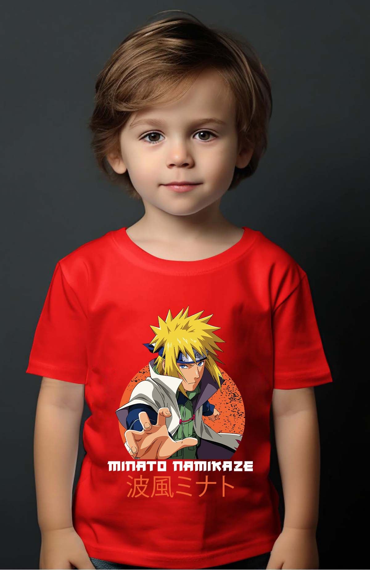 COULEUR:Rouge|T-shirt Garçon | model naruto Rouge