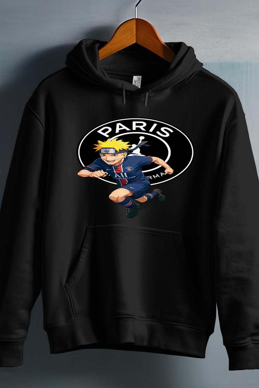 COULEUR:Noir|Sweat Capuche Garçon | narut psg Noir