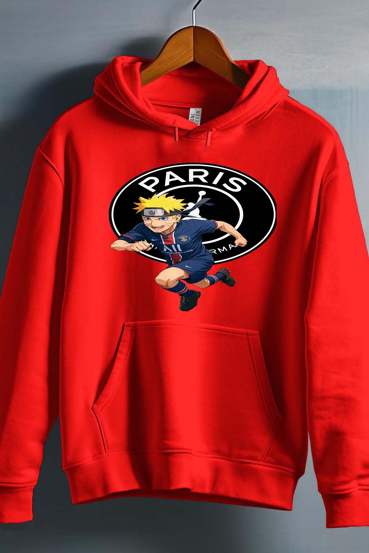 COULEUR:Rouge|Sweat Capuche Garçon | narut psg Rouge