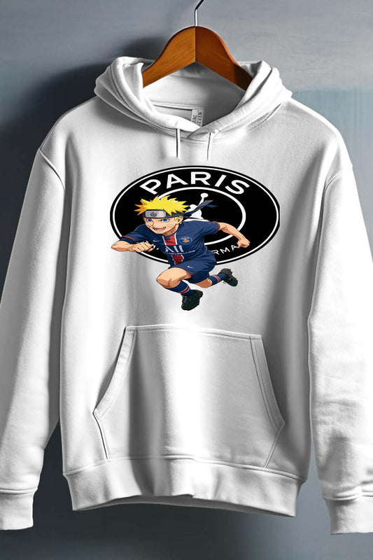 COULEUR:Blanc|Sweat Capuche Homme | narut psg Blanc