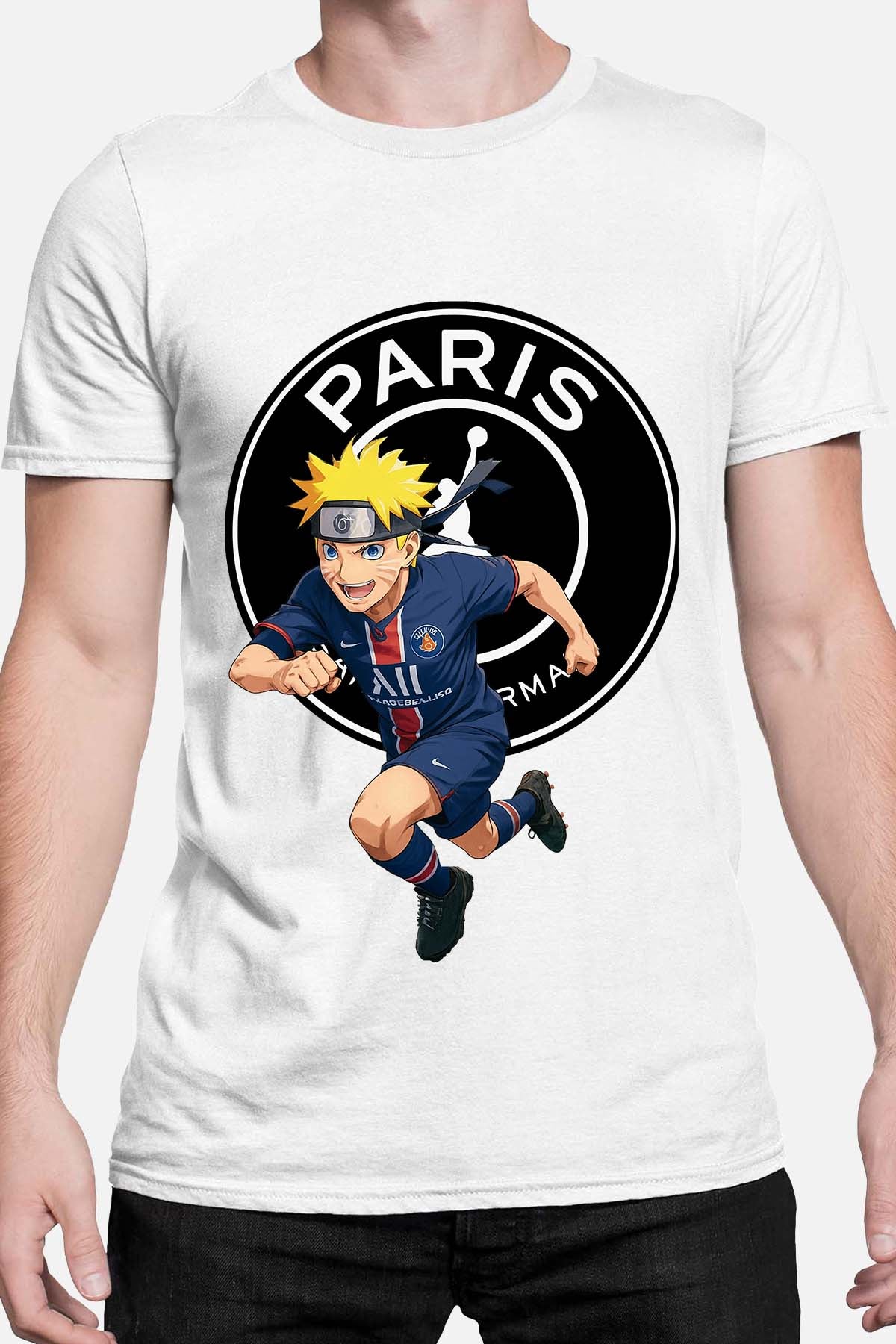 COULEUR:Blanc|T-shirt Homme | narut psg Blanc