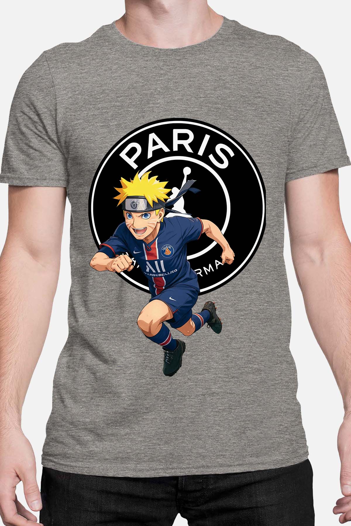 COULEUR:Gris|T-shirt Homme | narut psg Gris