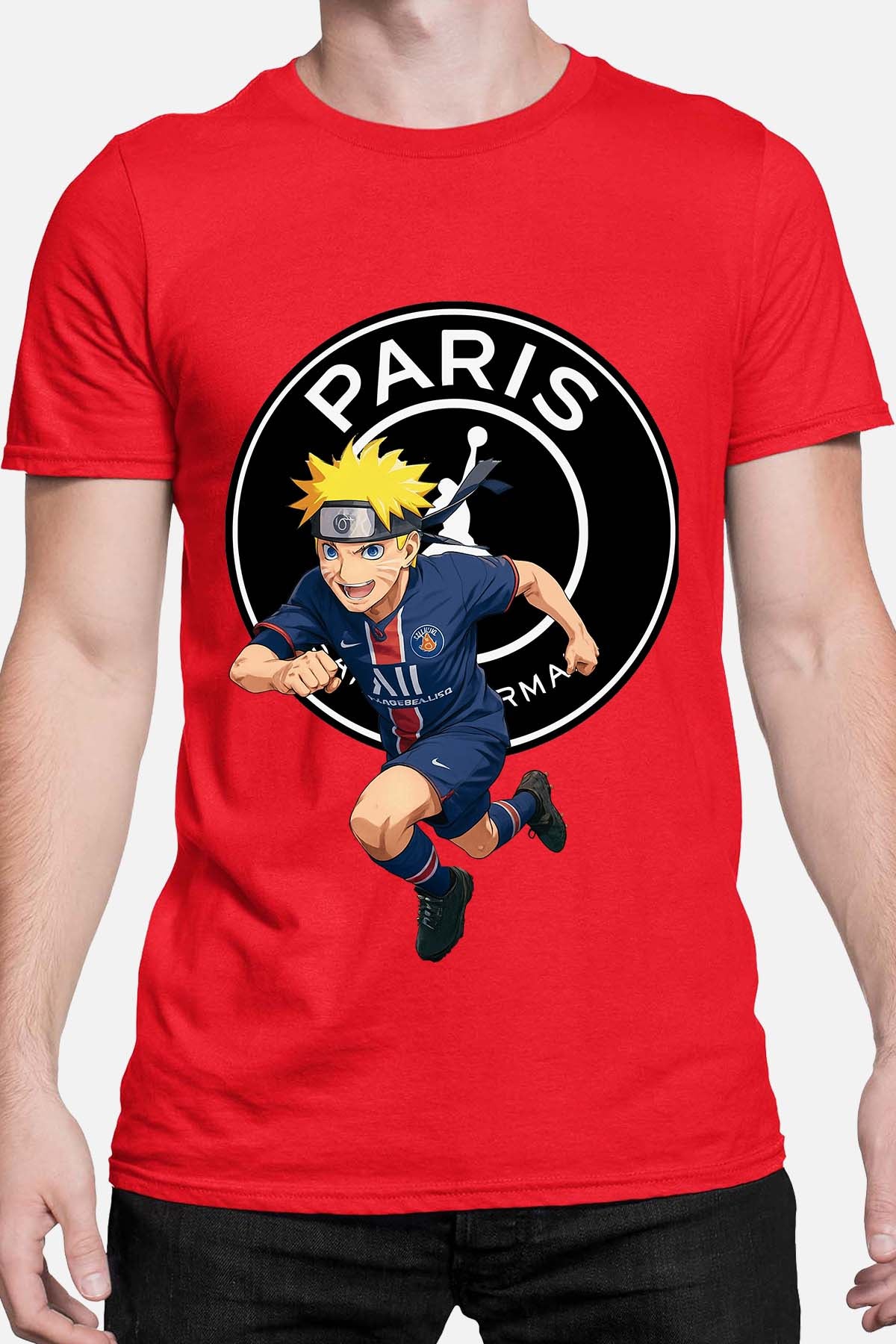 COULEUR:Rouge|T-shirt Homme | narut psg Rouge
