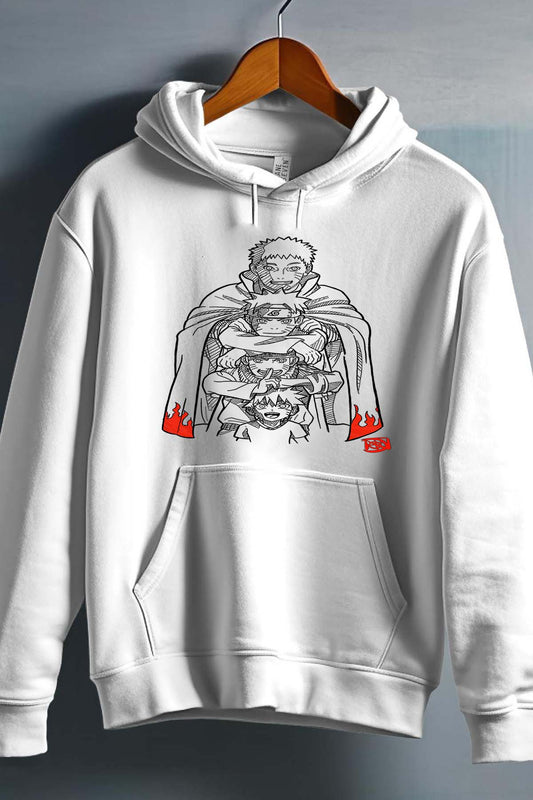 COULEUR:Blanc|Sweat Capuche Homme | naruto evolution Blanc