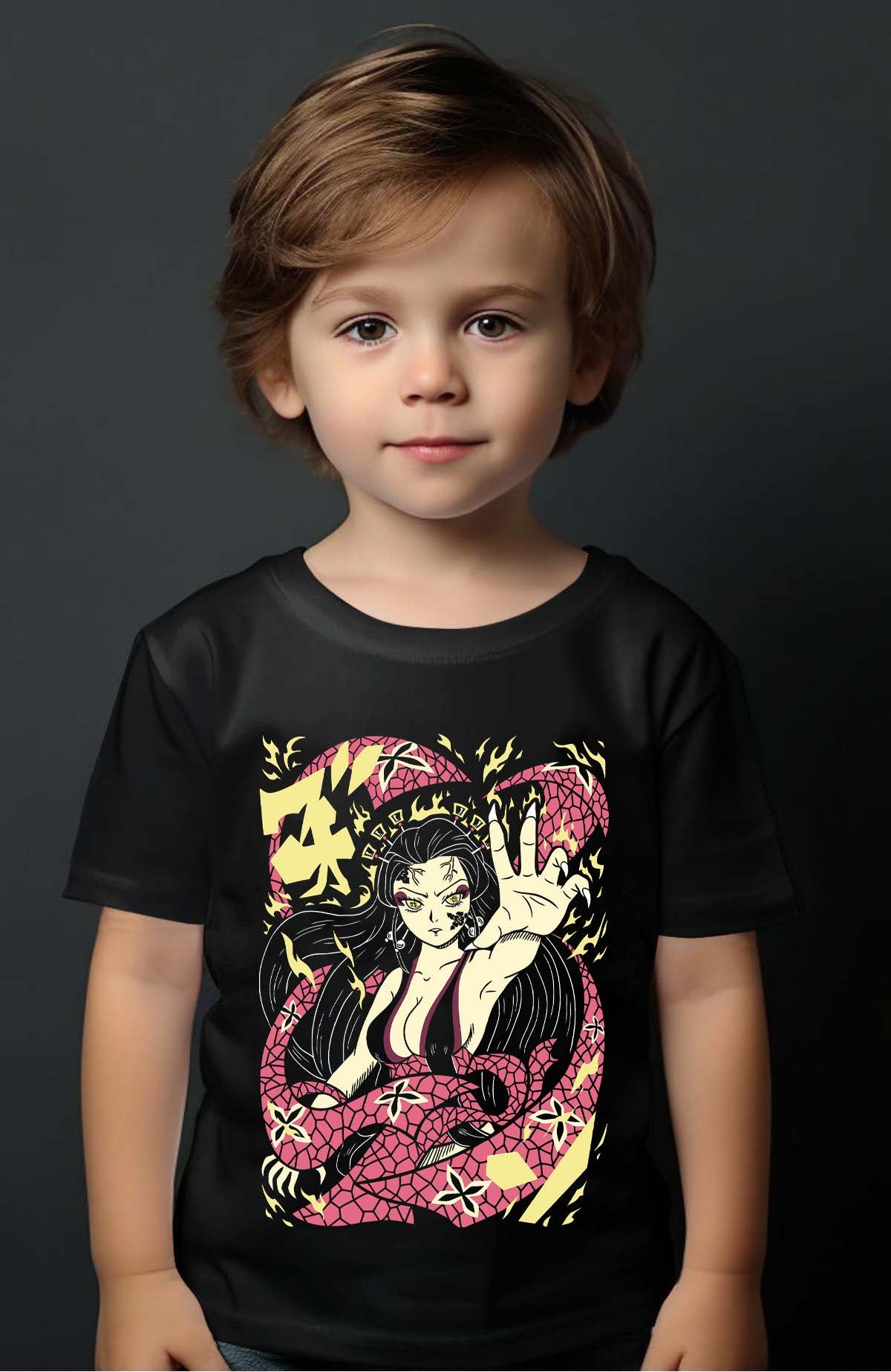 COULEUR:Noir|T-shirt Garçon | nezuko demon 01A Noir