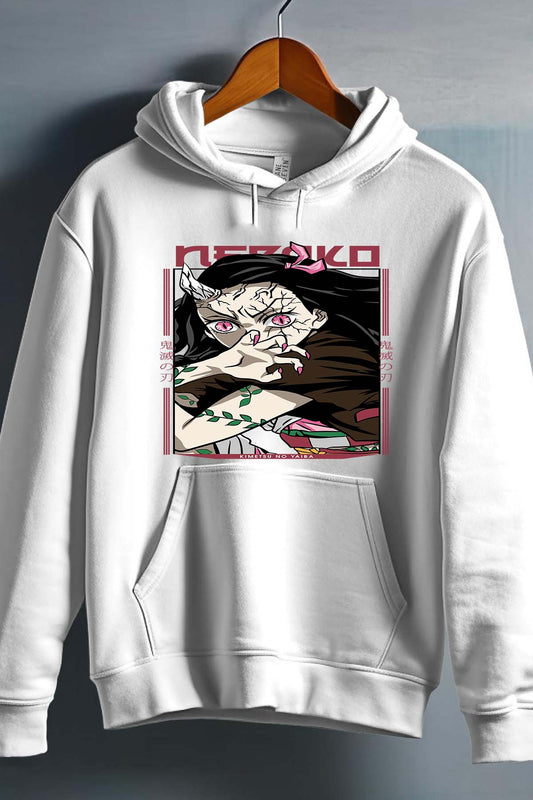 COULEUR:Blanc|Sweat Capuche Garçon | nezuko demonio Blanc