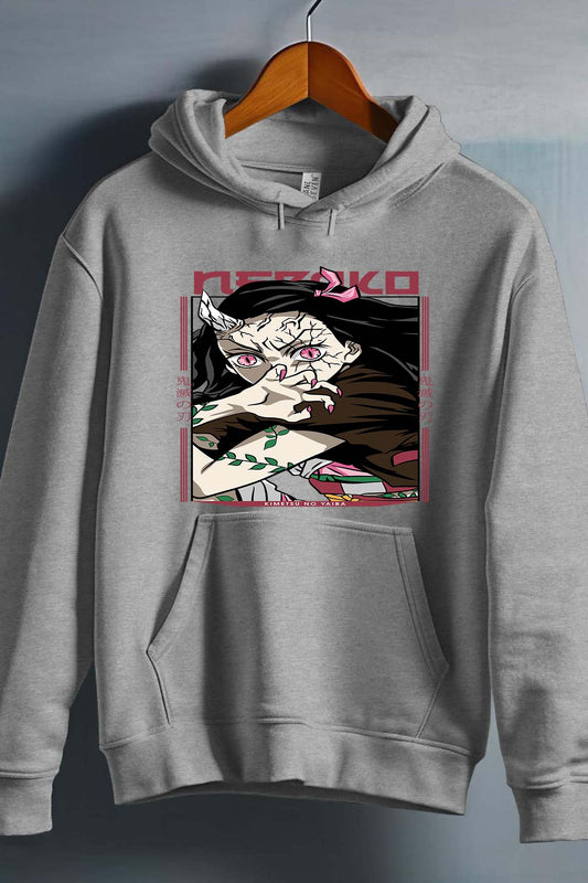 COULEUR:Gris|Sweat Capuche Garçon | nezuko demonio Gris