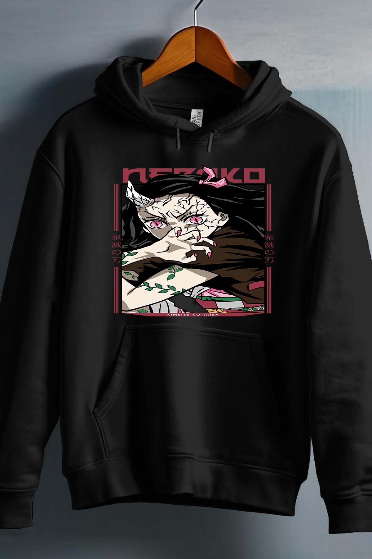 COULEUR:Noir|Sweat Capuche Homme | nezuko demonio Noir