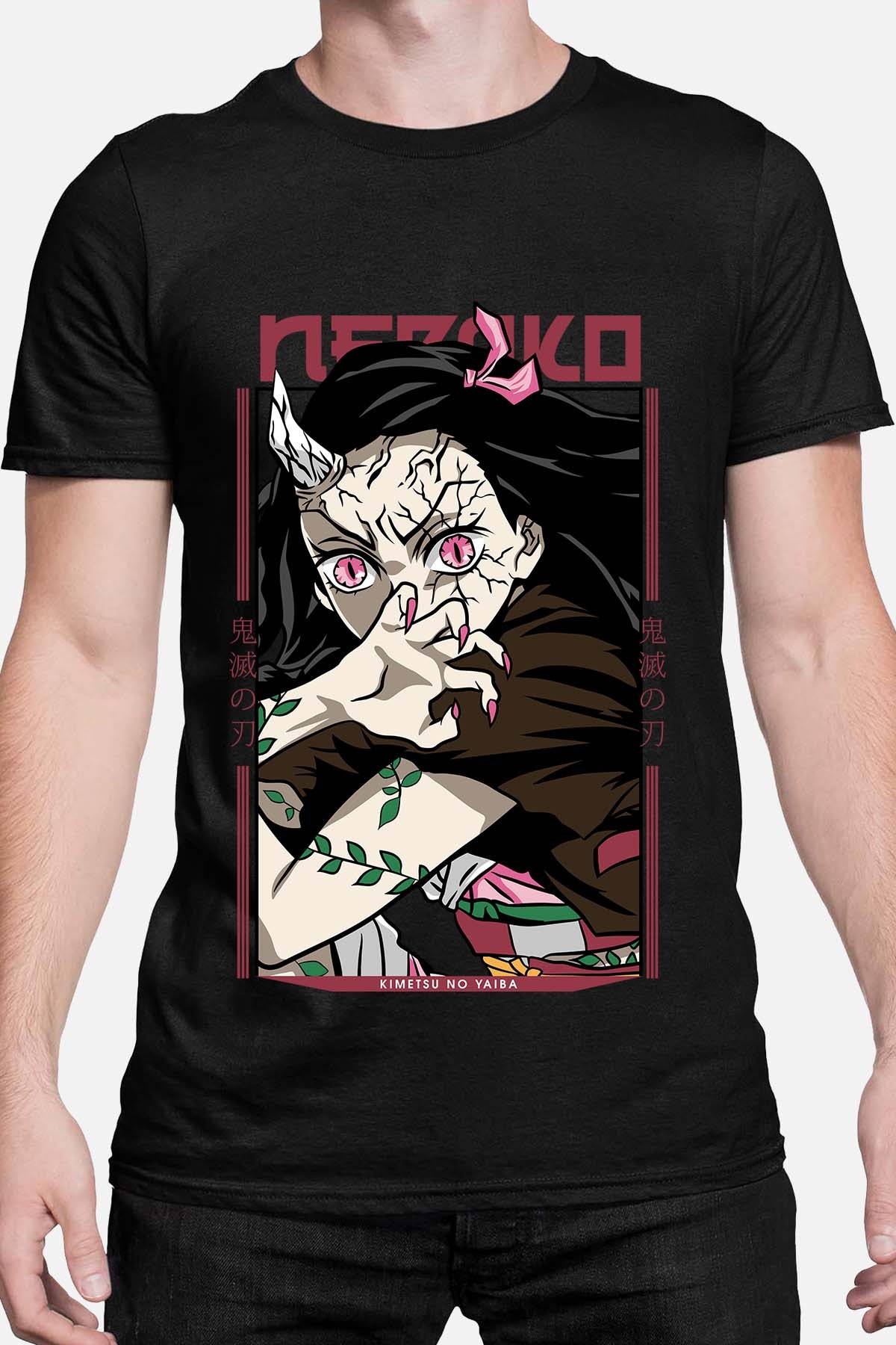 COULEUR:Noir|T-shirt Homme | nezuko demonio Noir