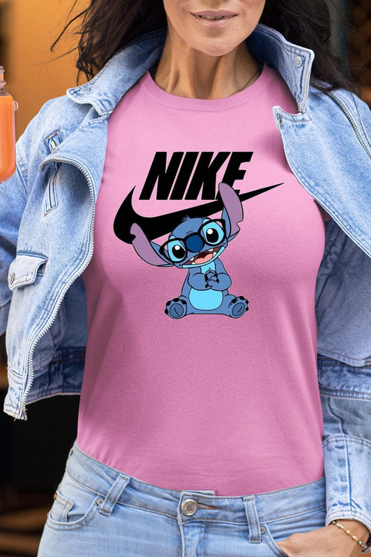 COULEUR:Rose|T-shirt Femme | nike stich lunette Rose