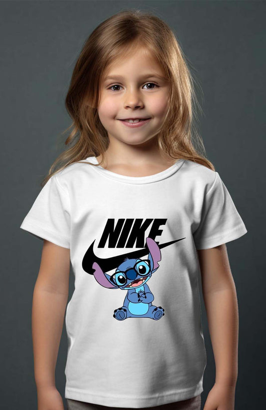 COULEUR:Blanc|T-shirt Fille | nike stich lunette Blanc