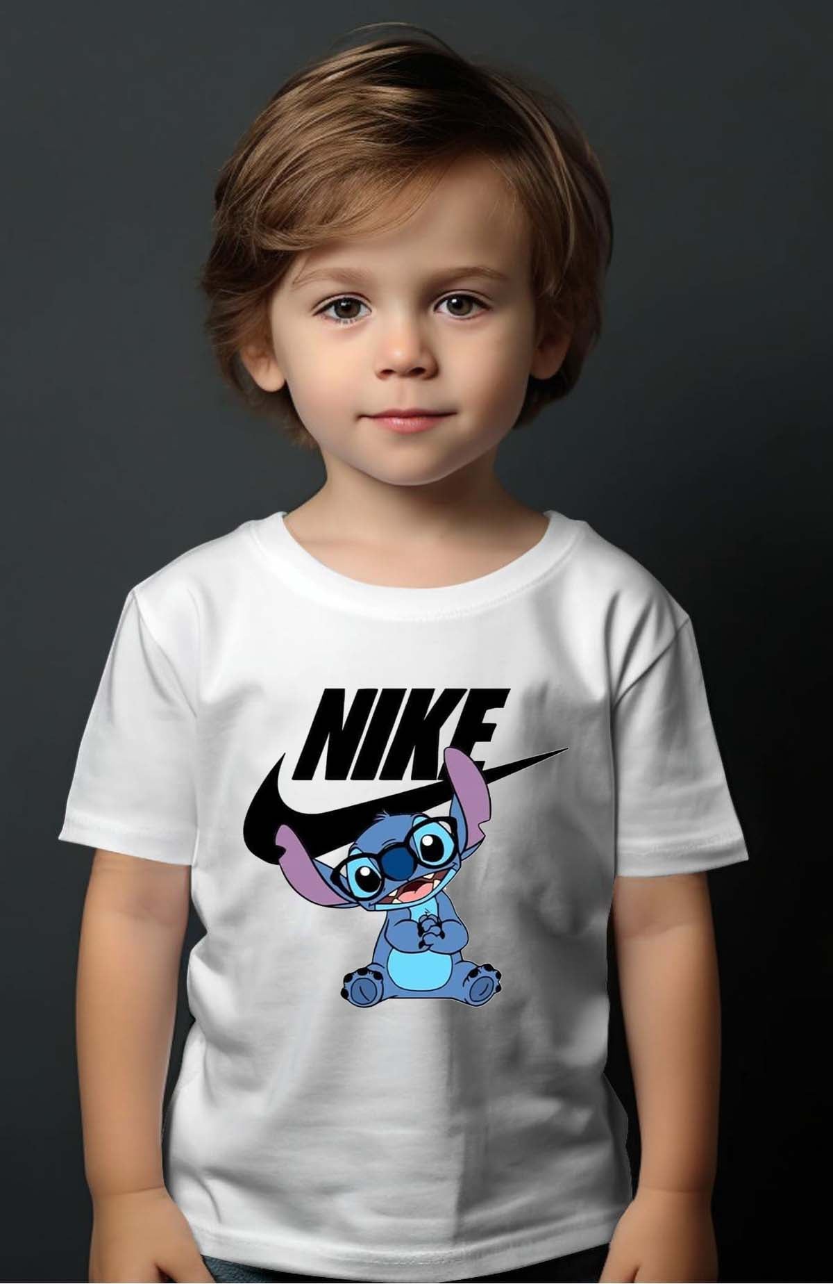 COULEUR:Blanc|T-shirt Garçon | nike stich lunette Blanc
