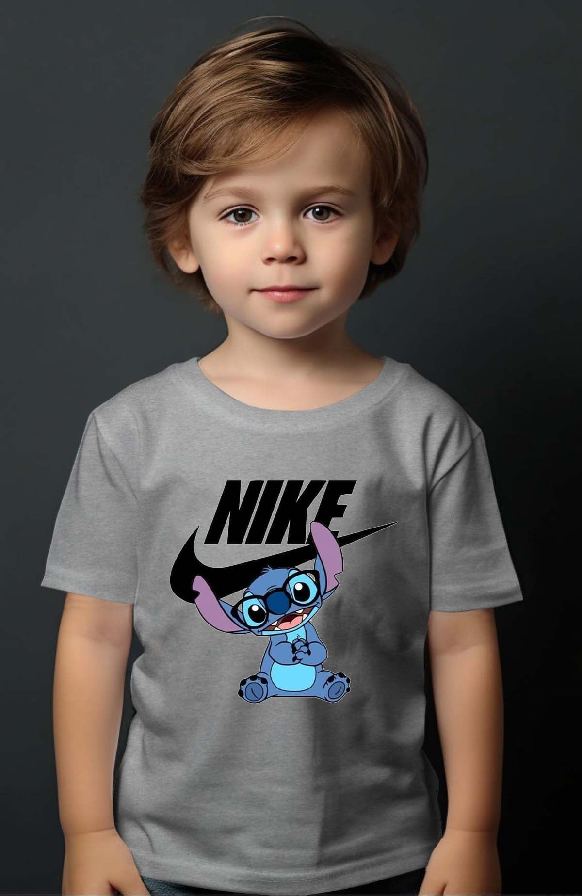 COULEUR:Gris|T-shirt Garçon | nike stich lunette Gris